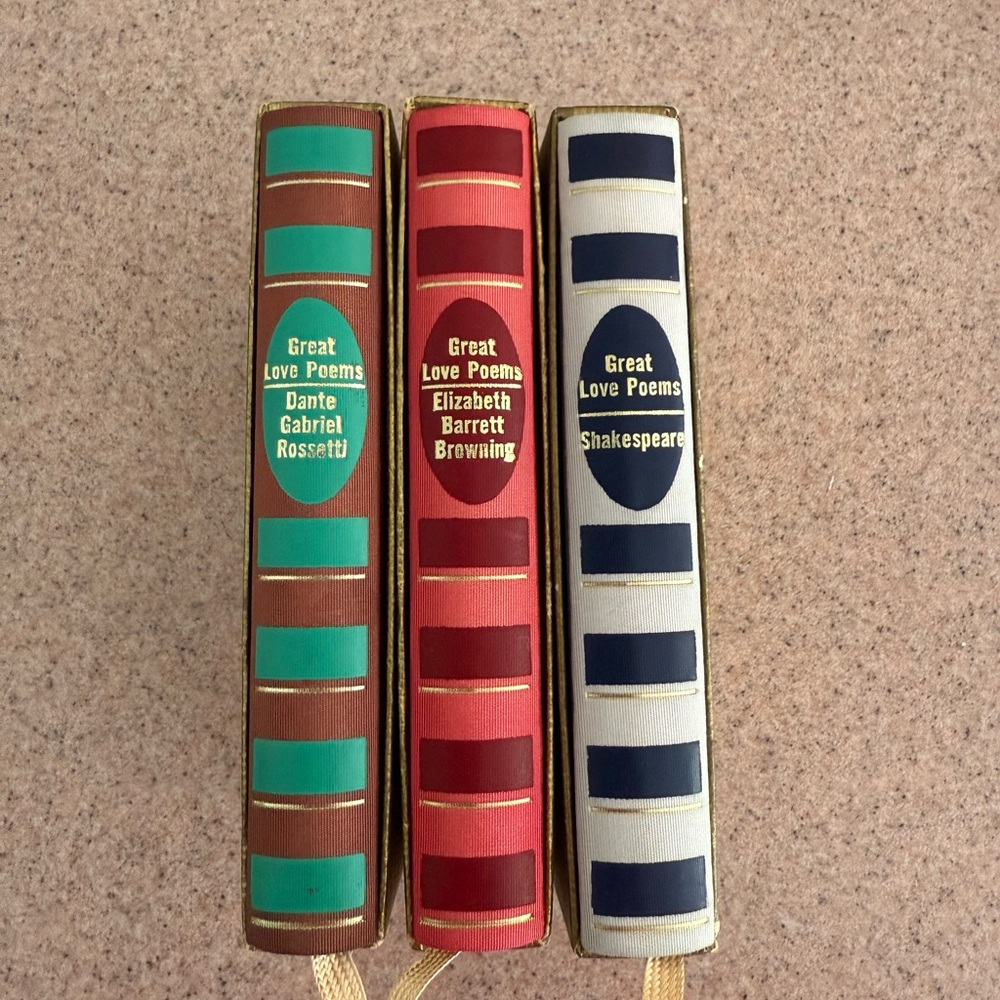 Vintage Mini Love Poems Book Set